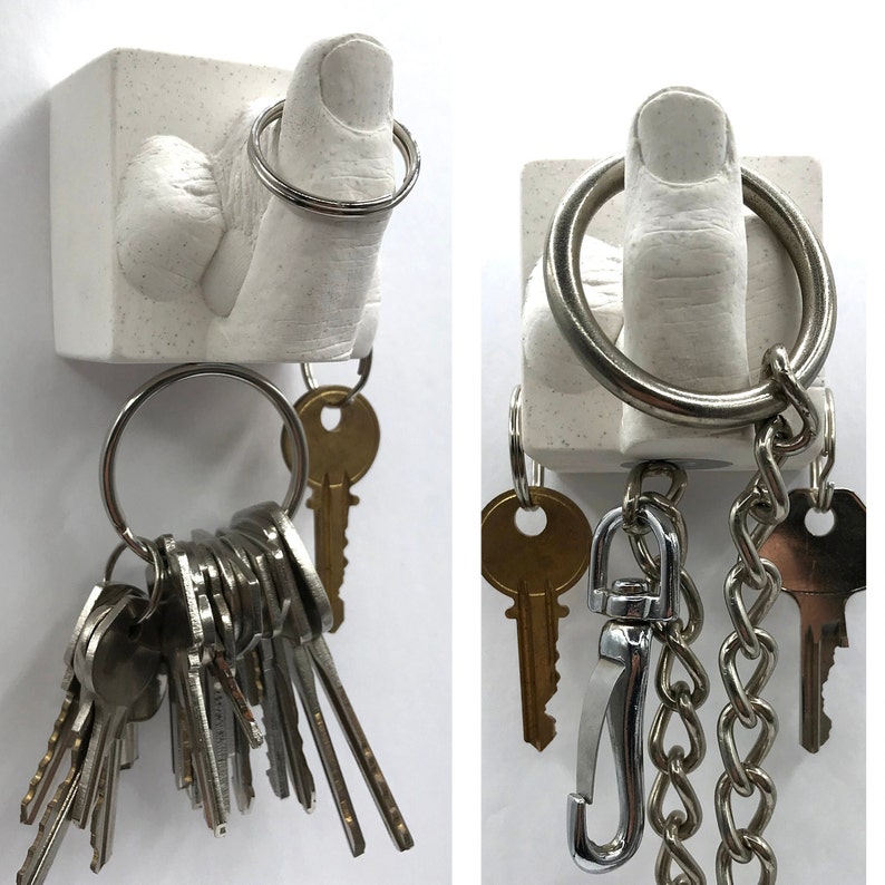 Plaster Keychains Key Holder for Wall, Wall Organizer, Wall Hook-magnet-key Holder ...