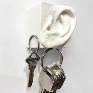Wall hook-magnetic key holder, Whimsical wall hook, Unique wall key holders and hook racks, Holder for keys, Ear, Music