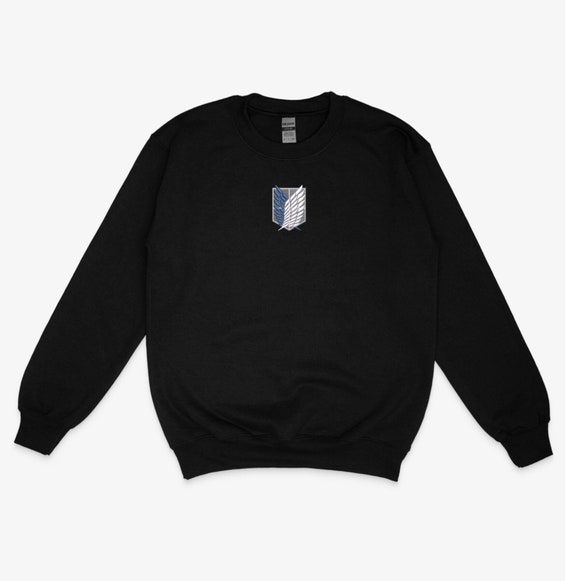 Attack on titan embroidered hoodie hotsell
