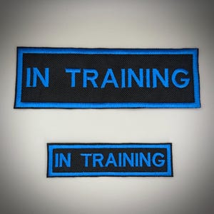 In Training Dog Patch | Waterproof Canvas Harness Badge (2 Sizes)