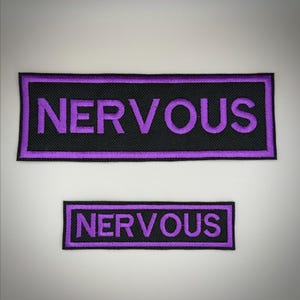 Nervous Dog Harness Patch | Waterproof Canvas Anxious Dog Badge (2 Sizes)