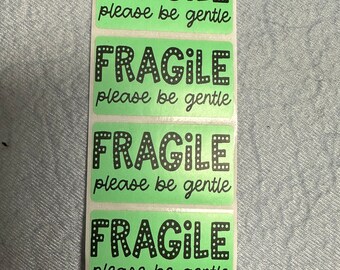 Fragile stickers