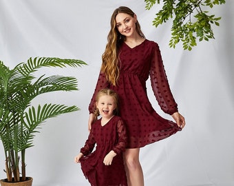 Long Sleeve Mommy and Me Dresses for 