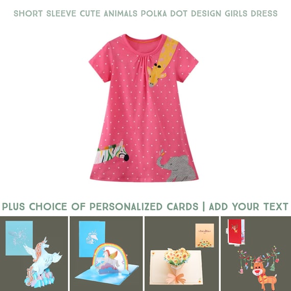 Manga corta lindos animales Vestido de niñas / Vestido de niña - Etsy España Manga corta lindos animales Vestido de niñas / Vestido de niña - Etsy España