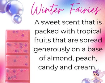 Strong Wax Melts | Winter | Fairies | Luscious | Snapbars | Waxy | Scentsational