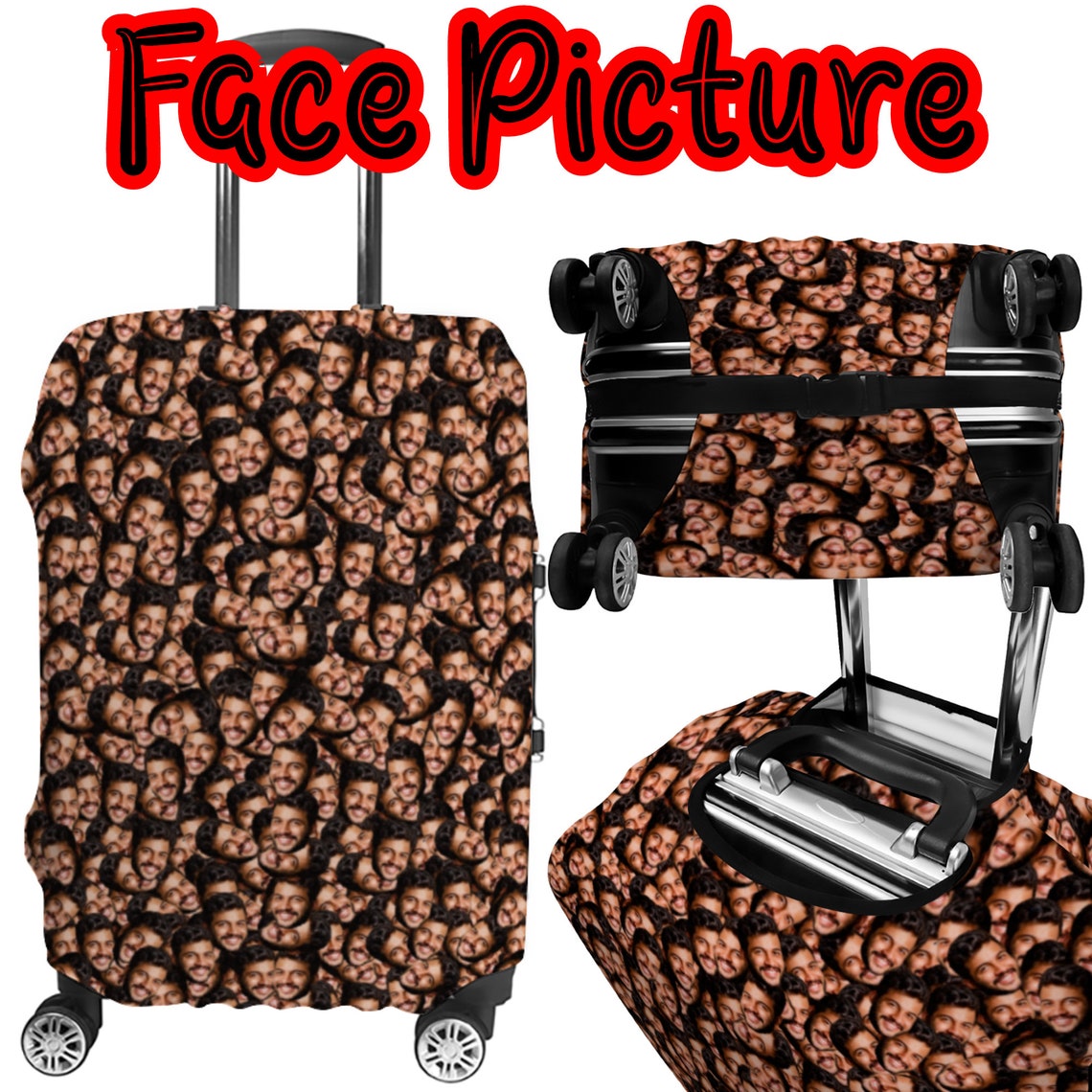Personalized Luggage Cover Personalized Suitcase Cover Etsy