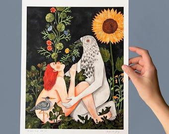 A little bird told me - A3 artprint