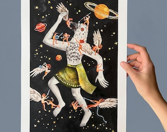 A Fine Cage- A3 artprint