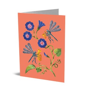 Kaart september (libellen en dagbloem)