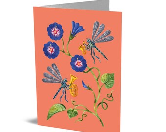 Kaart september (libellen en dagbloem)