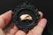 Miniature Cat Skull 1' Resin Replica in Gothic Frame Oddity | 3D Printed Bones for Charms / Pendants / Jewelry / Decor | Vegan Taxidermy 