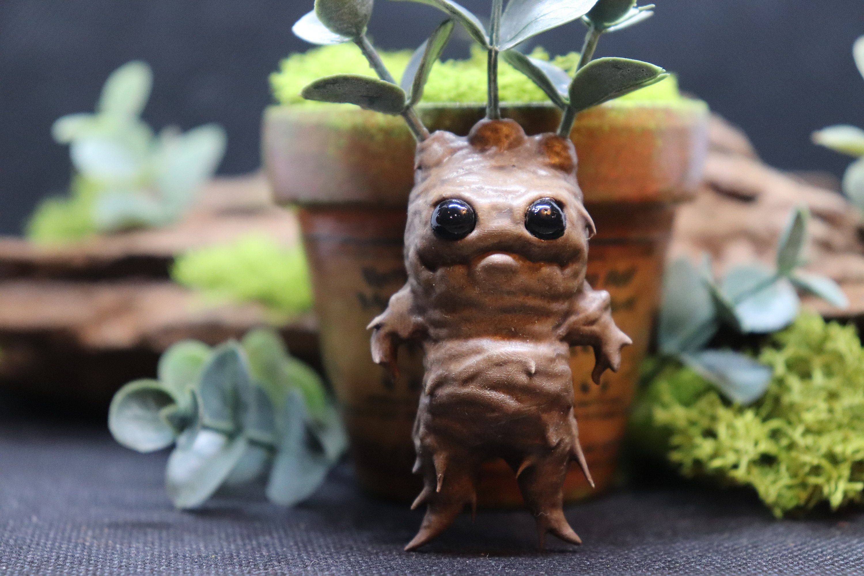 Mandrake Plant Stylized Baby Mandragora Magic Herbology 