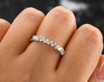 0.68tw Sterling Silver Chevron Anniversary Style Ring Enhancer 0.68tw Sterling Silver Chevron Anniversary Style Ring Enhancer