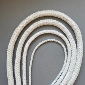 Cuerda de algodón trenzado Macramé Crafting Cord Off White Cotton Cuerda Macramé Suministros Fiber Art Cotton DIY Cuerda imagen 8