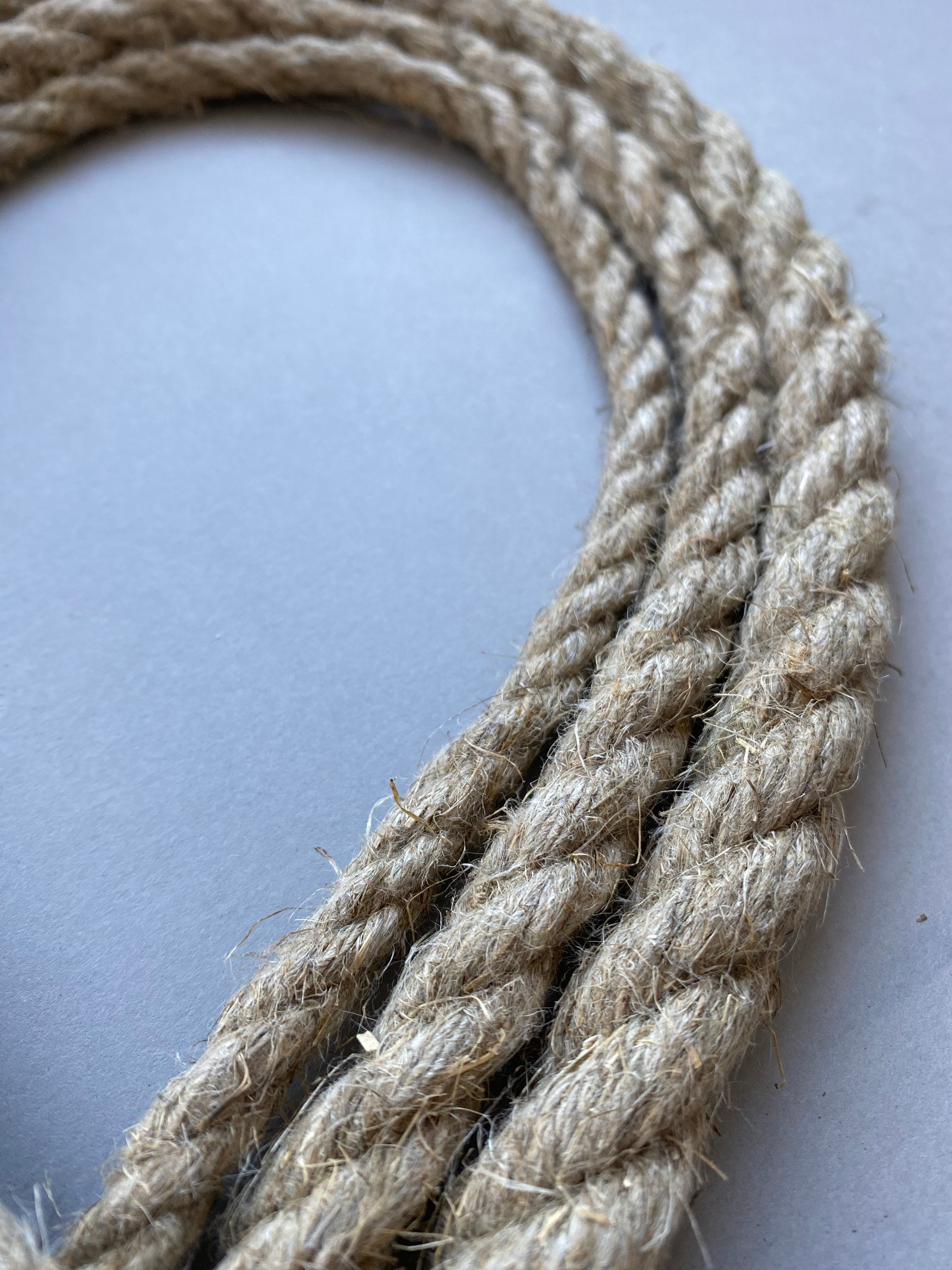 Twisted Linen Rope, 10 Meters Macramé Crafting Cord Natural Color Rope ...