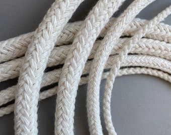 Natural Cotton Craft Rope - 1/2 Inch X 50 Feet 4-Strand Twisted Rope For DIY & Decor