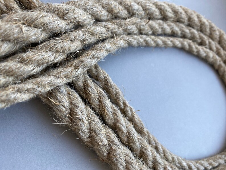 Twisted Linen Rope, 10 Meters Macramé Crafting Cord Natural Color Rope ...