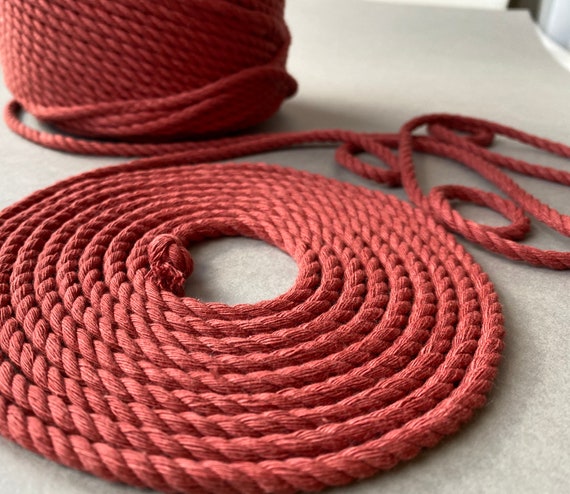 Bordo Color Macrame 4 Mm Rope, 20 Meters Eco Macrame Rope, Planthanger  Rope. 3 Strand Macrame Yarn, Soft Macrame Cord, Made in North Europe 