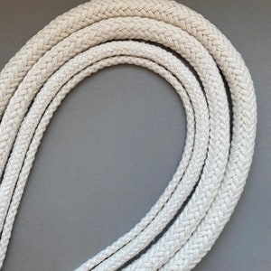 Cuerda de algodón trenzado Macramé Crafting Cord Off White Cotton Cuerda Macramé Suministros Fiber Art Cotton DIY Cuerda imagen 2