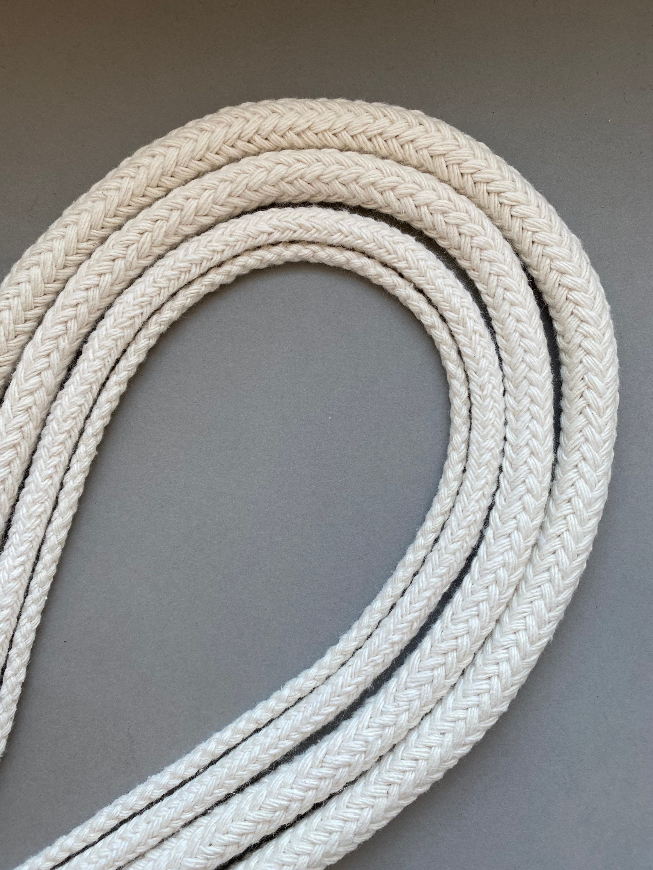 Buy Cotton Rope Cord Line 4mm 500m Braided creamy-white