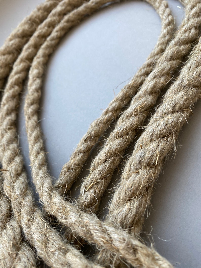 Twisted Linen Rope, 10 Meters Macramé Crafting Cord Natural Color Rope ...