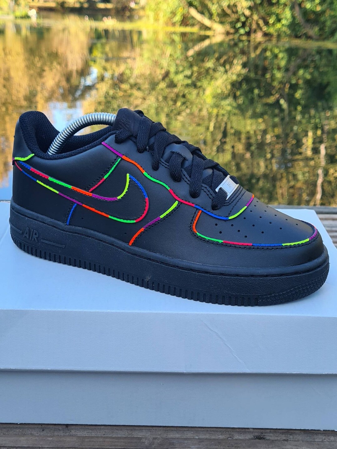 custom neon af1