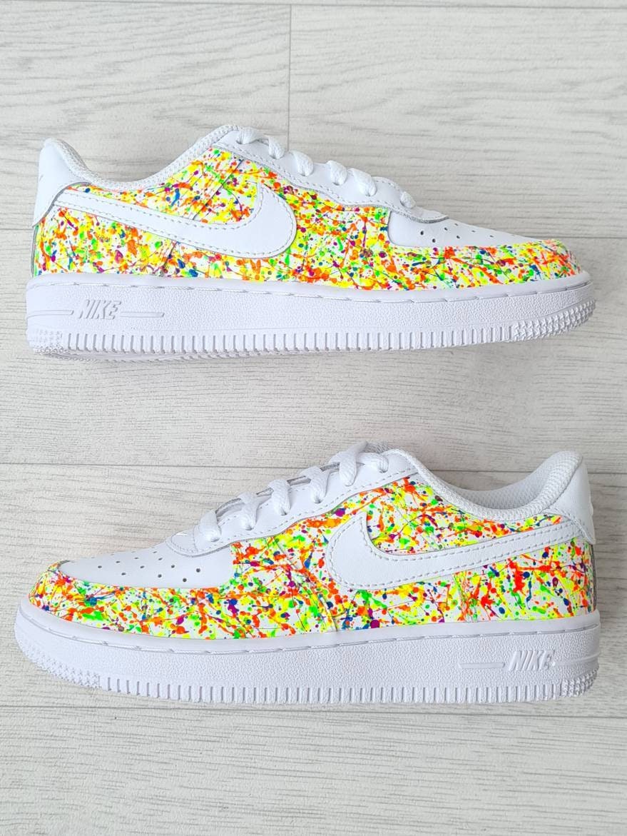 nike air force 1 custom neon