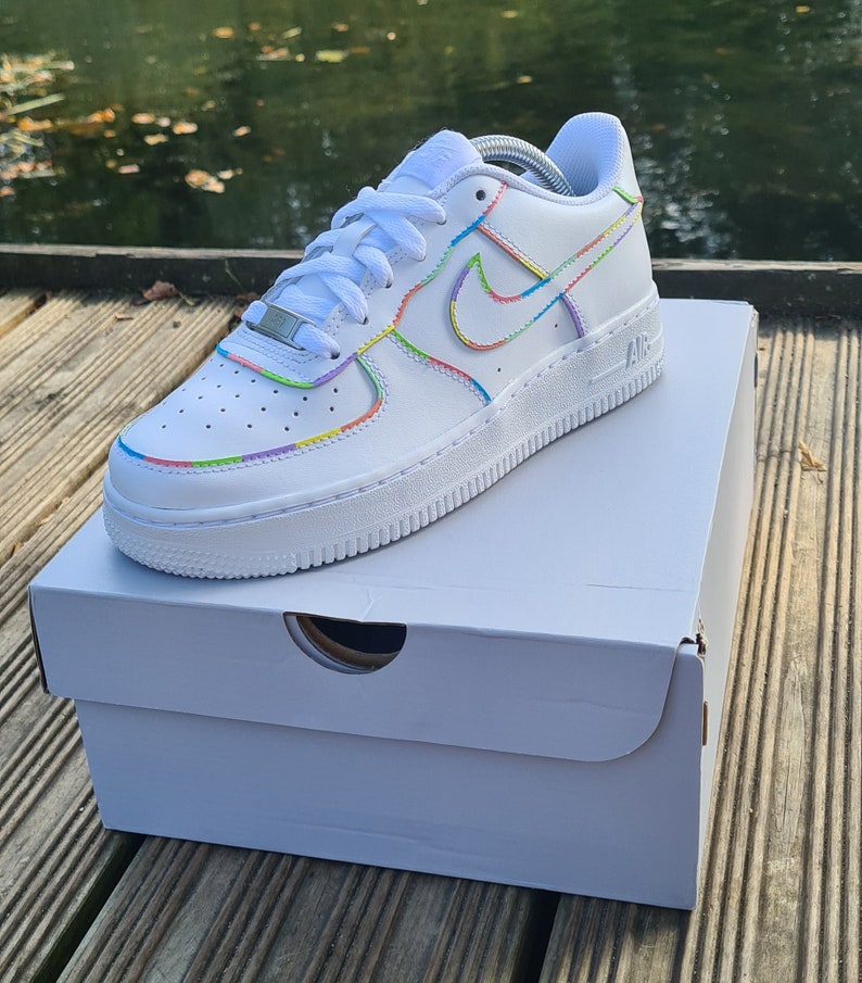 Custom Air Force 1 Trainers Af1 Nike Pastel Shoes Green Pink | Etsy