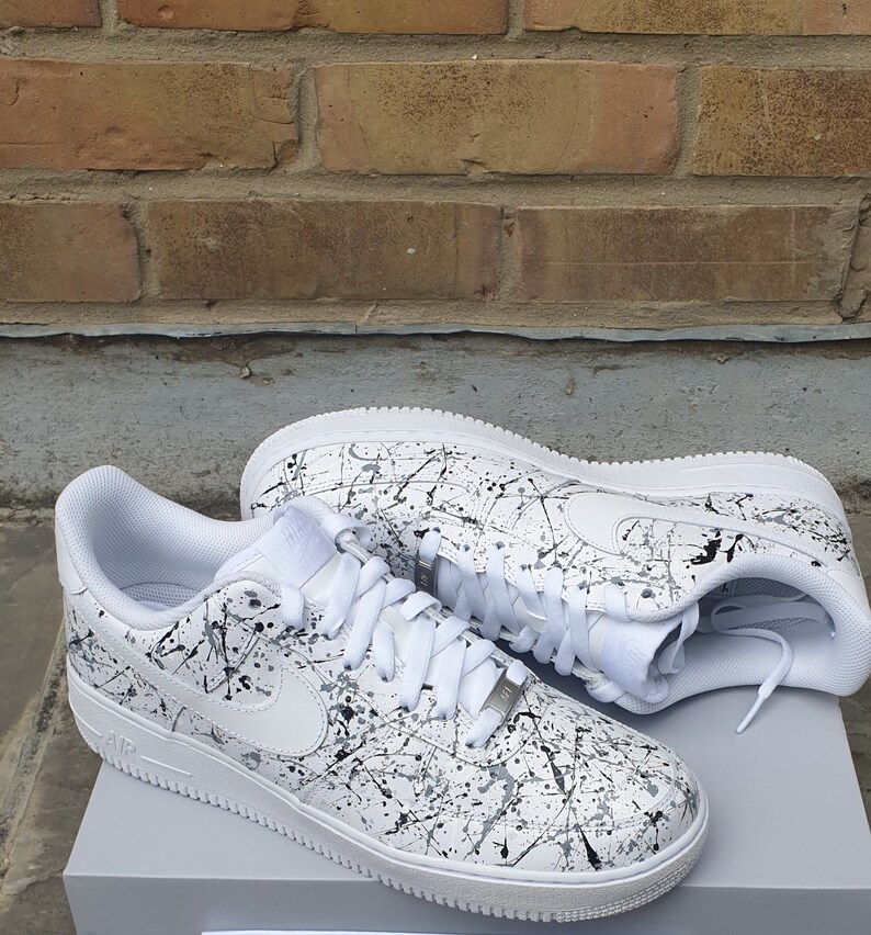 black and white af1 custom