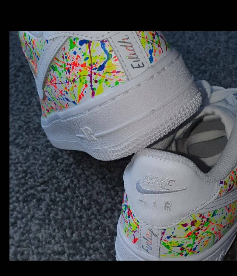 Personalised Custom Names / Initials Air Force 1 Trainers Add Etsy