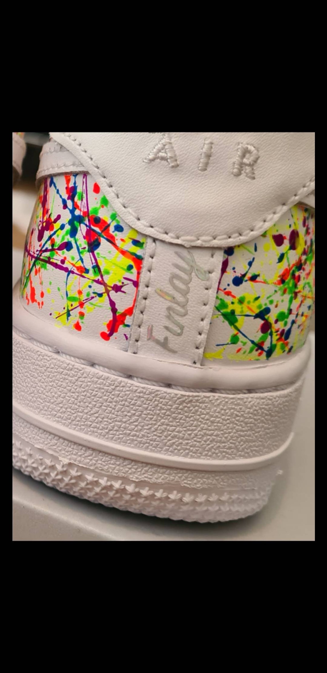 Personalised Custom Names / Initials Air Force 1 Trainers Add Etsy UK