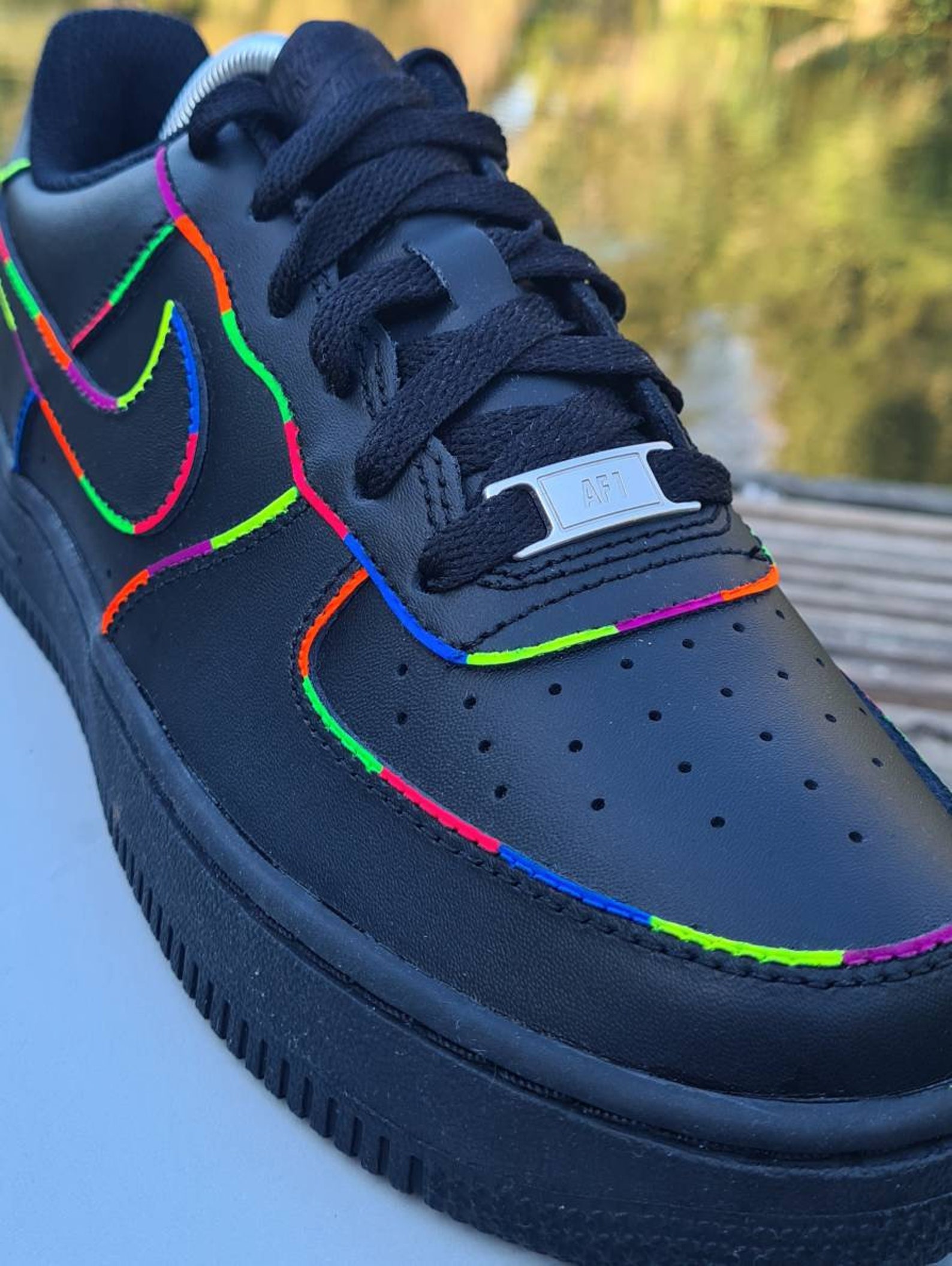 custom neon af1