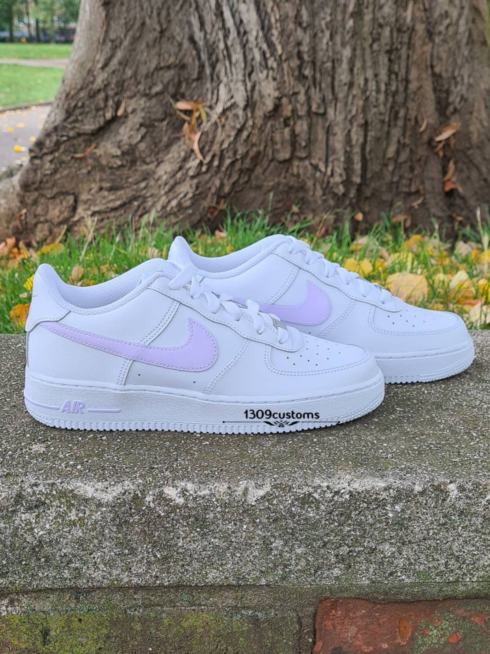 Custom Air Force 1 Painted Af1 Trainers Shoes Purple Lilac | Etsy UK