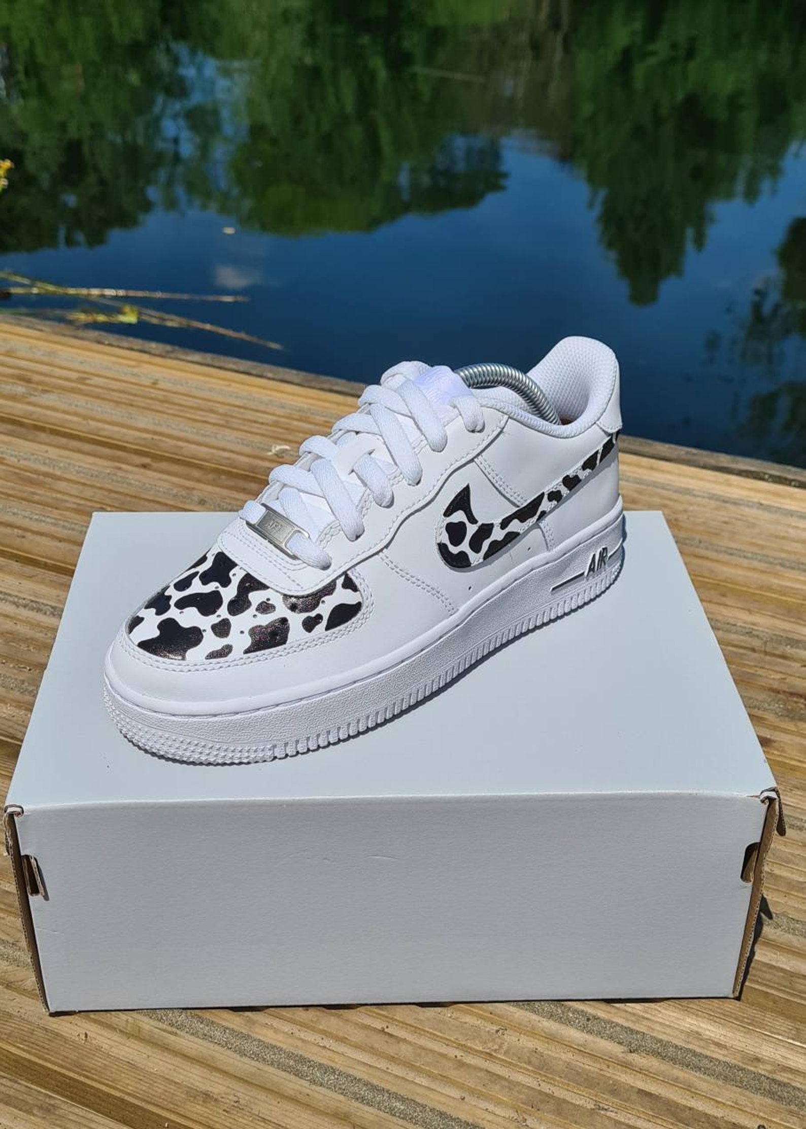 cow print air force 1