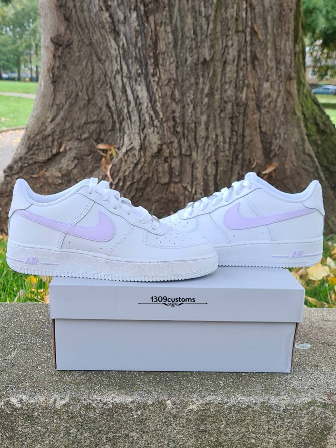 Custom Air Force 1 Painted Af1 Trainers Shoes Purple Lilac | Etsy UK