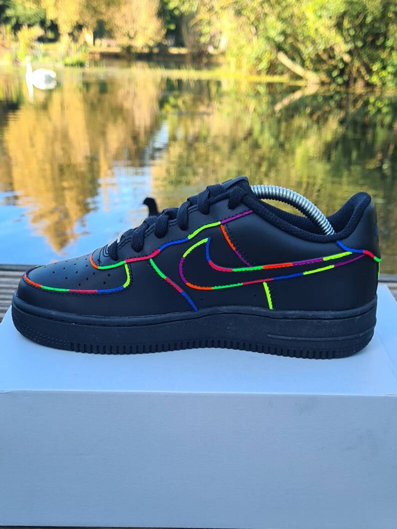 custom neon af1