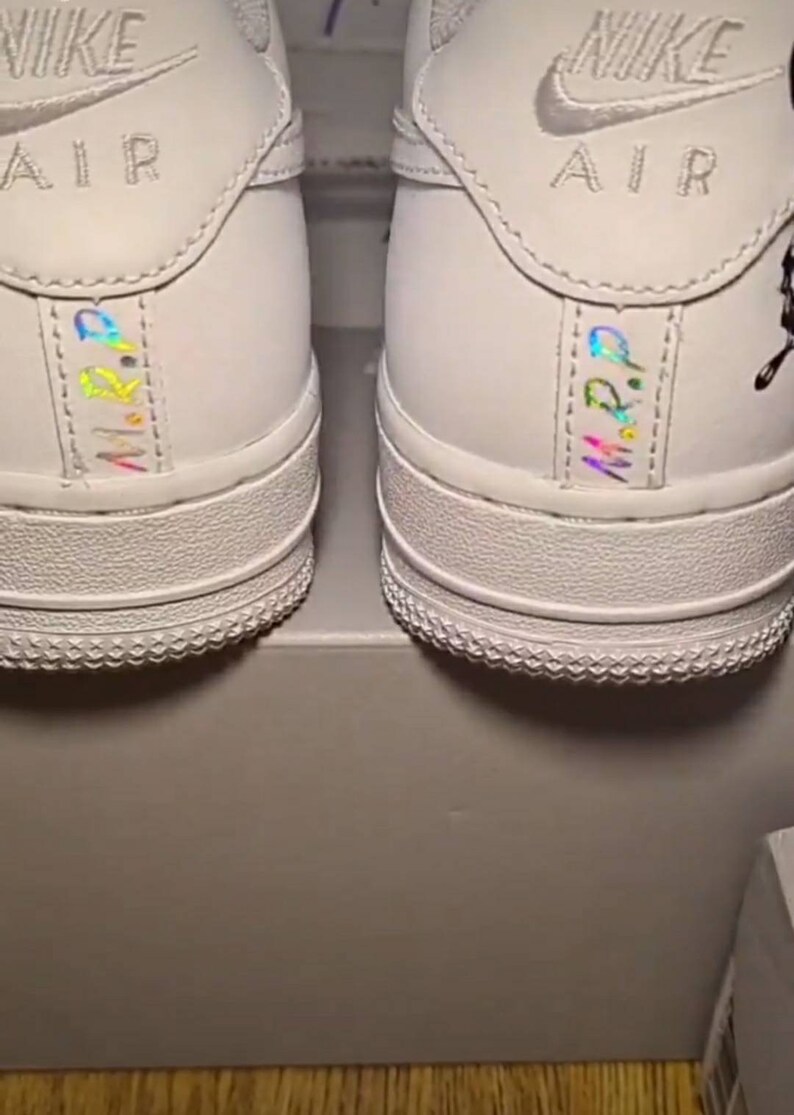 Personalised Custom Names / Initials Air Force 1 Trainers Add Etsy UK