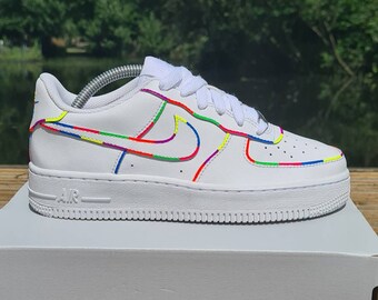nike air force 1 paars groen