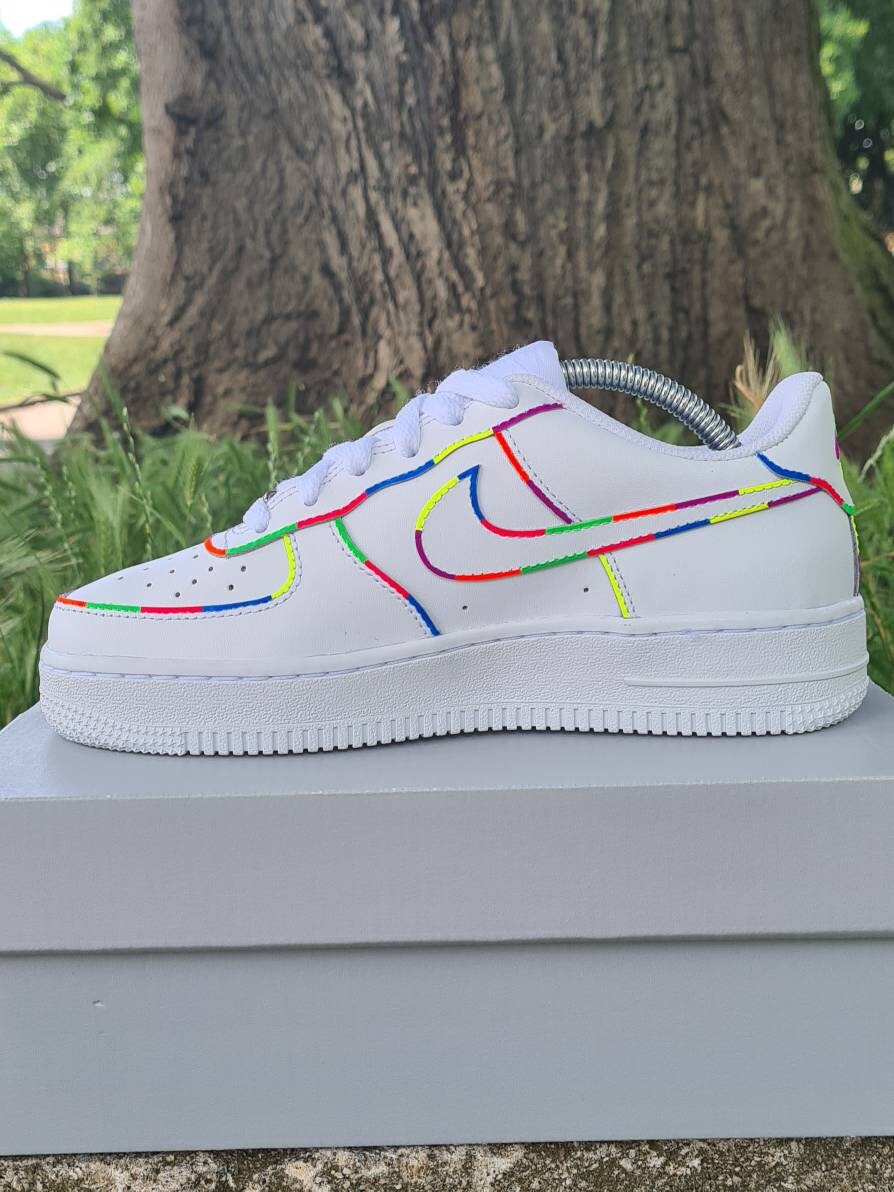 air force 1 with neon