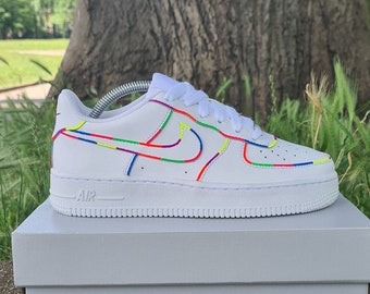 Neon Air Force 1 | Etsy UK