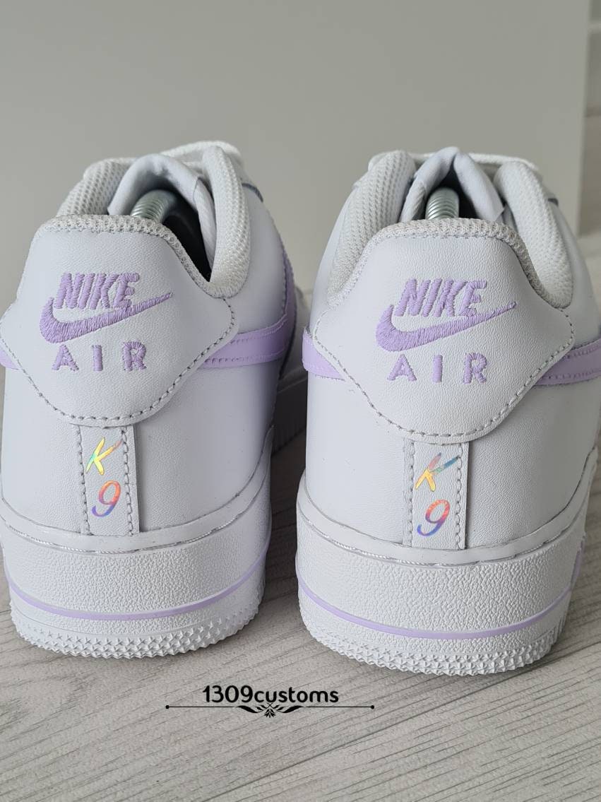 Custom Air Force 1 Painted Af1 Trainers Shoes Purple Lilac - Etsy UK