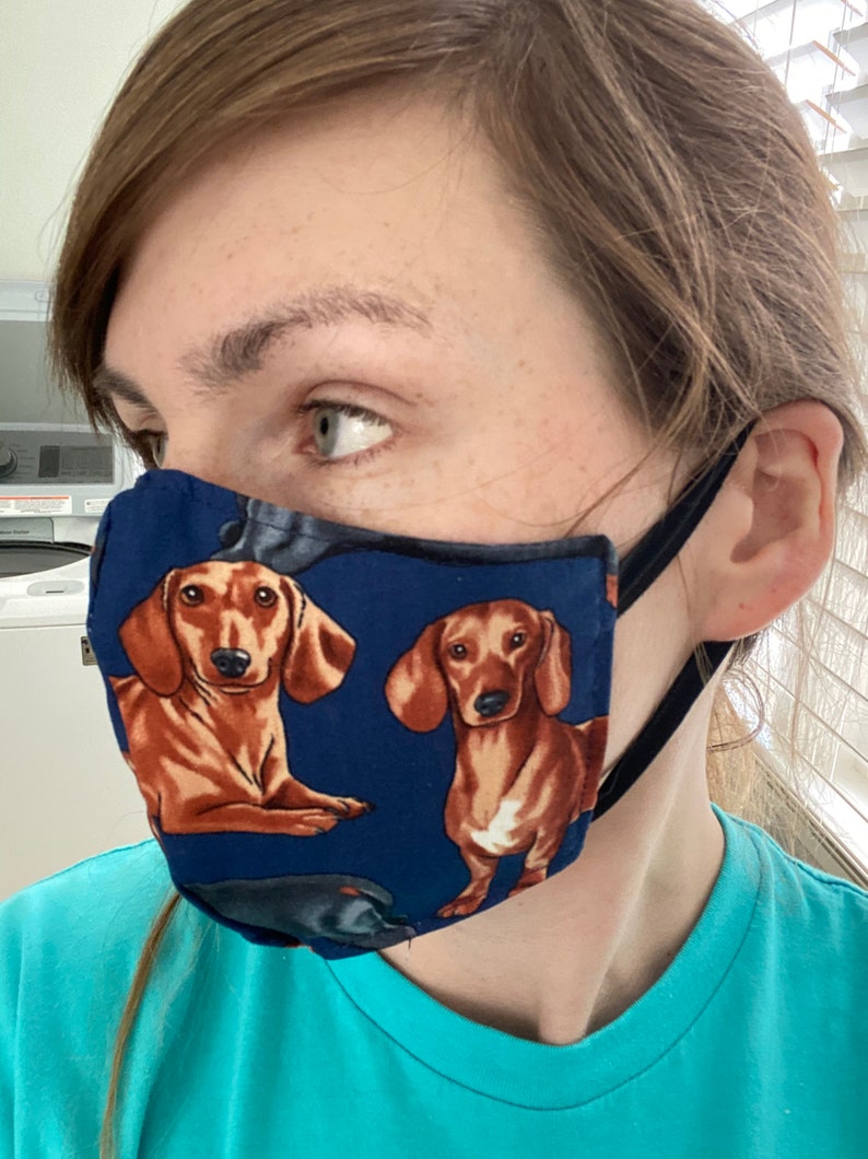 Dachshund Face Mask | Etsy