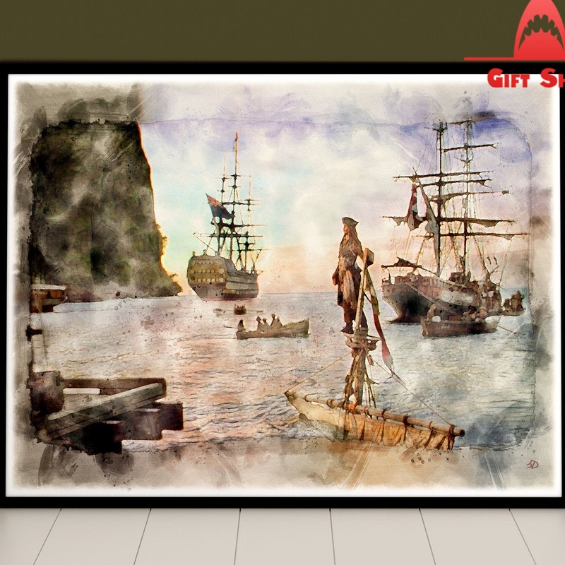 Pirates of the Caribbean Art - Etsy