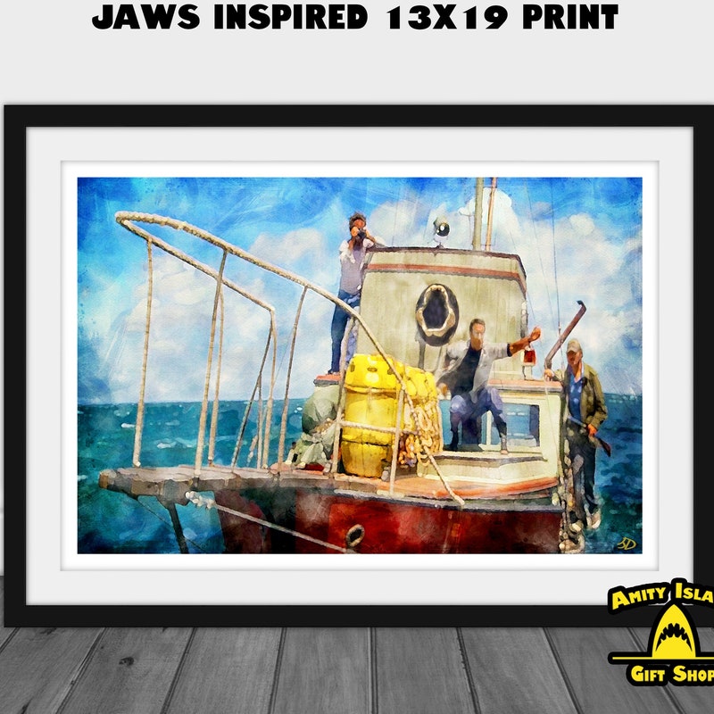 Jaws Frame Jaws Movie Poster Framed - Etsy