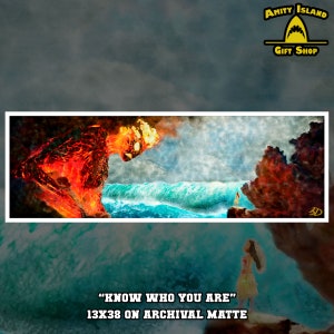 Know Who You Are - Moana Inspired 13x38 Art Print / How Far I'll Go / Disney Poster / Kids Room Art / Disney Princess