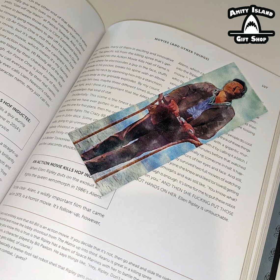 Jaws Bookmark Quint's Town Meeting Speech / Movie Fan Gift Etsy