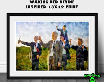 The Parting Glass - Waking Ned Devine Inspired 13x19 Print - Home Bar Decor - Ireland - Irish