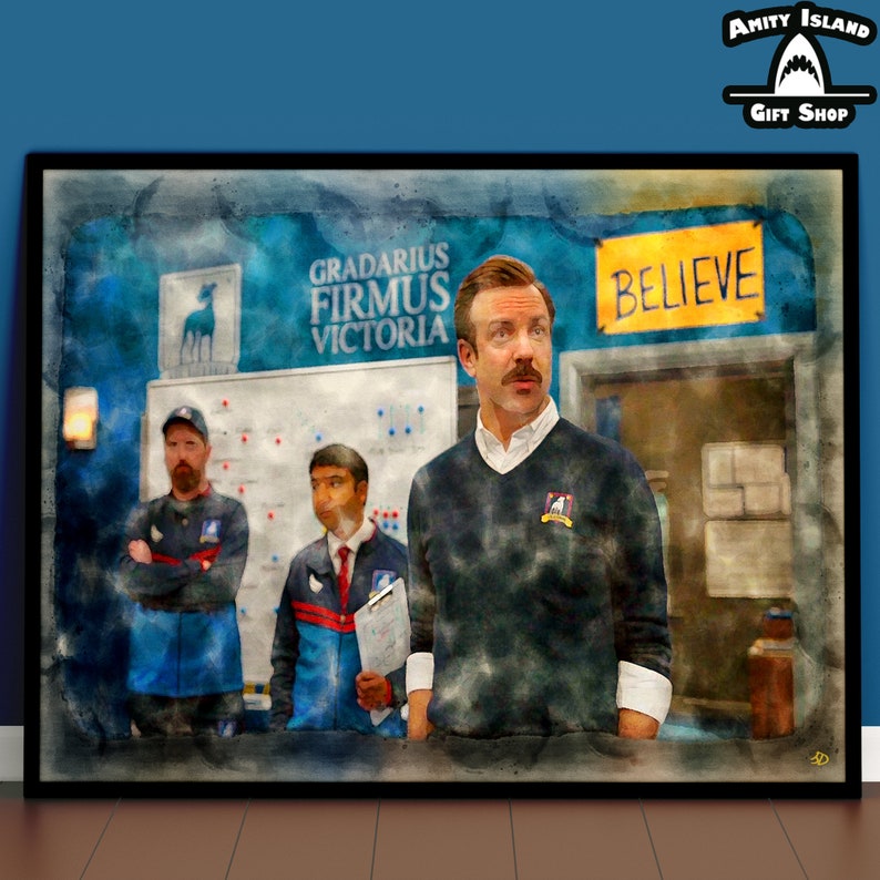 Ted Lasso Wall Print / AFC Richmond / Home Office Art Work / | Etsy