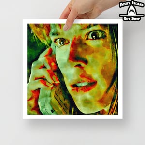 Sidney Prescott Scream 12x12 Art Print / Scary Movie / Horror Fan Gift / Scream Queen / Archival Matte Paper Poster