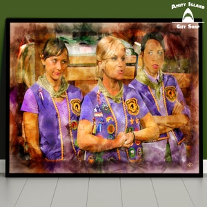 Pawnee Goddesses Print: Parks and Recreation Wall Art